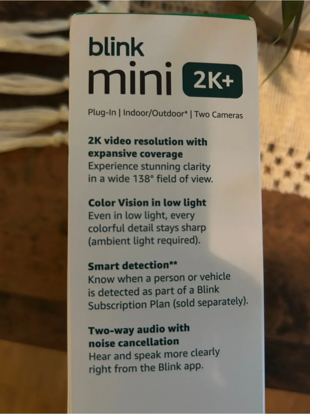 Blink Mini 2K+ Indoor/Outdoor Security Camera - Black (2-Pack)